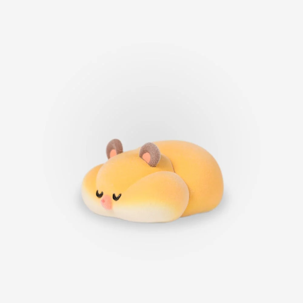 FLOCKING RICH HAMSTER - Hamster's Daily life 4~7cm Blind Box - 1 Unidade